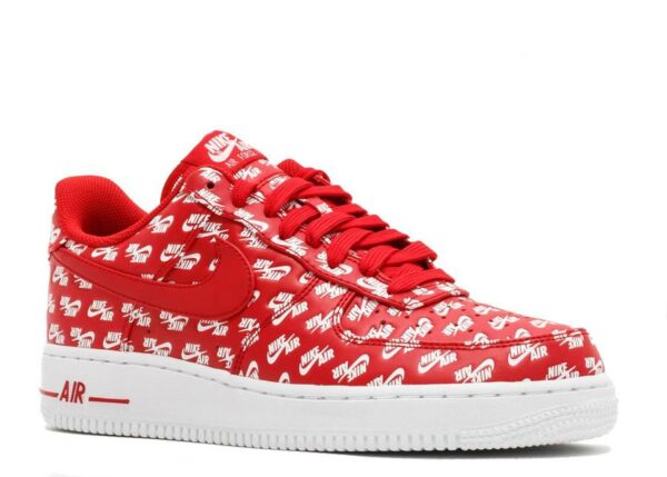 RÉPLICA AIR FORCE 1 LOW 07 QS 'ALL OVER LOGO RED' - Imagen 4