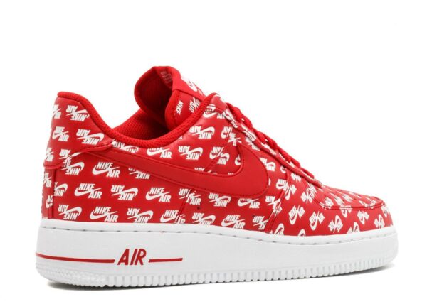 RÉPLICA AIR FORCE 1 LOW 07 QS 'ALL OVER LOGO RED' - Imagen 3