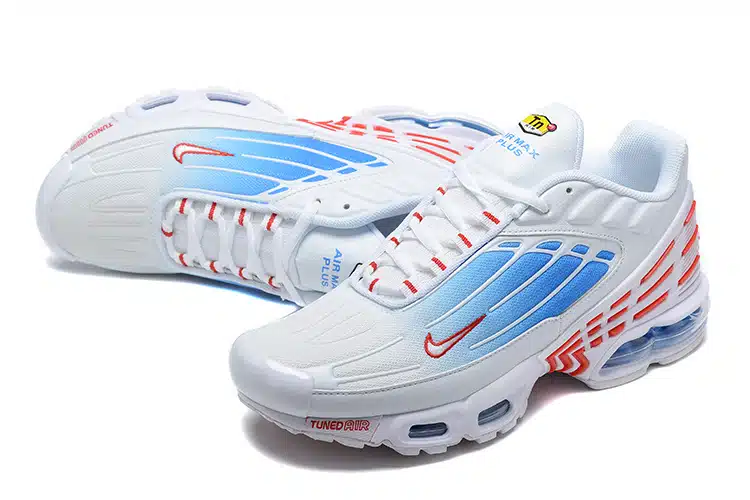 RÉPLICA AIR MAX PLUS 3 'WHITE RED BLUE' - Imagen 4
