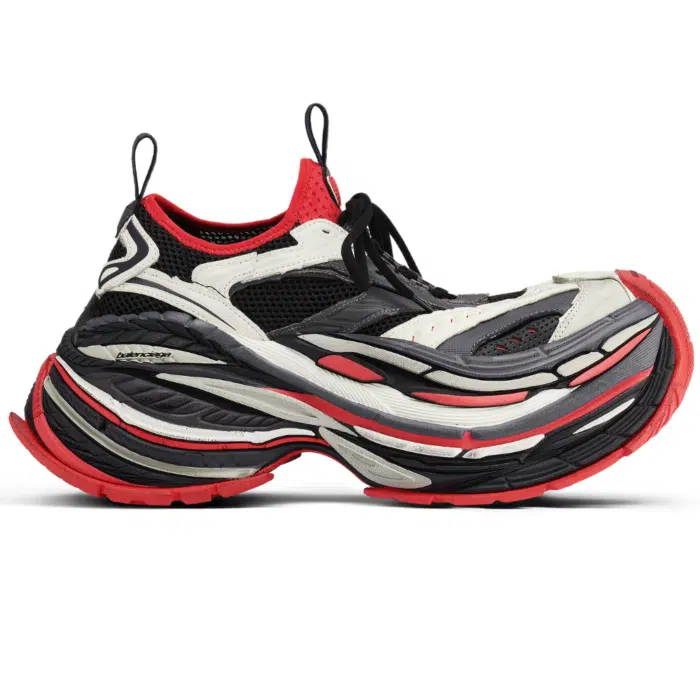 RÉPLICA BALENCIAGA PLATFORM REDUCED 'NEGRAS, GRISES Y ROJAS'