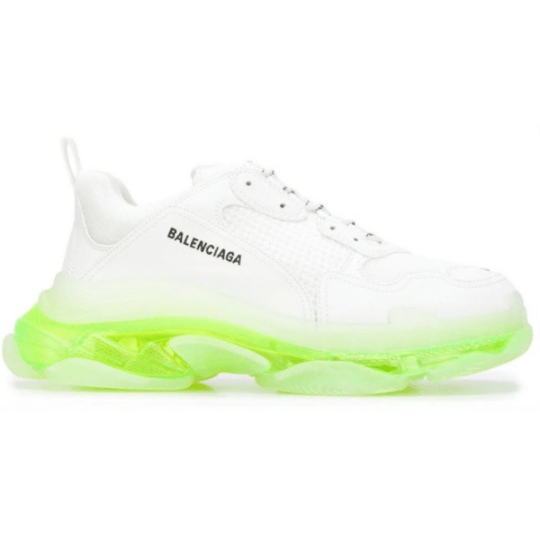 RÉPLICA BALENCIAGA TRIPLE S 'BLANCAS SUELA VERDE'