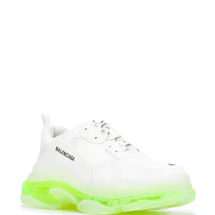 RÉPLICA BALENCIAGA TRIPLE S 'BLANCAS SUELA VERDE'