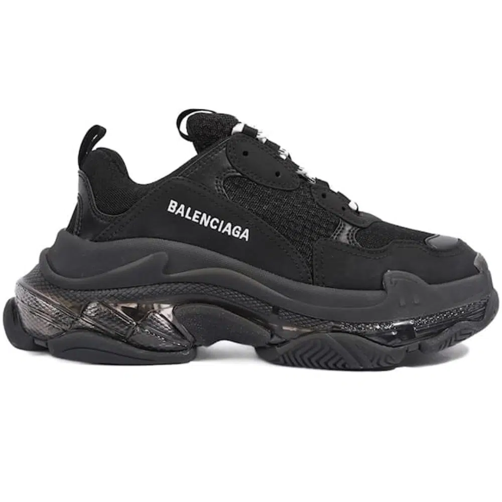 RÉPLICA BALENCIAGA TRIPLE S CLEAR NEGRAS
