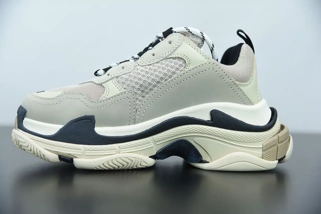 RÉPLICA BALENCIAGA TRIPLE S TRAINER «VANILLE» - Imagen 3