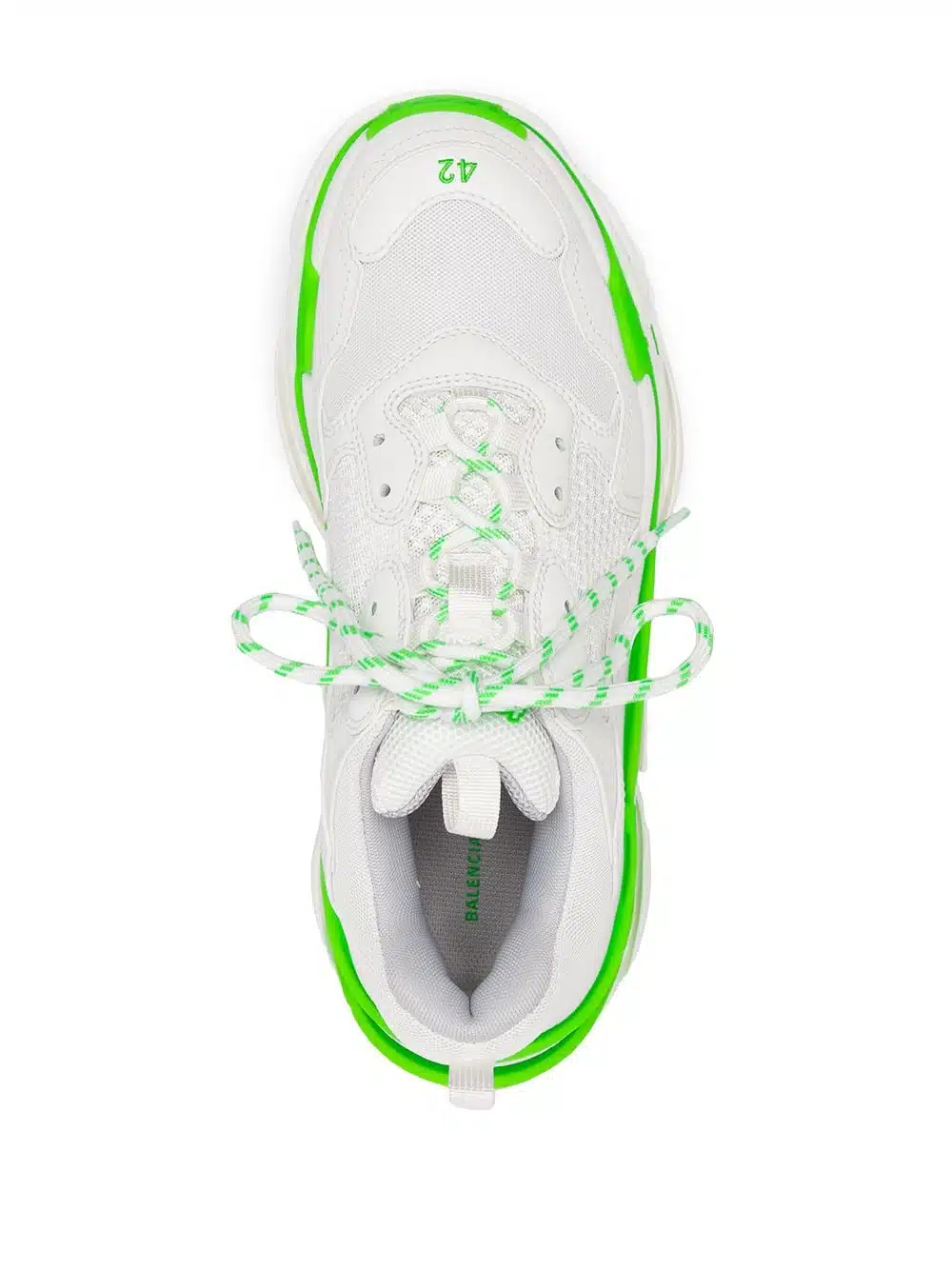 RÉPLICA BALENCIAGA TRIPLE S 'VERDE FLUO' - Imagen 4