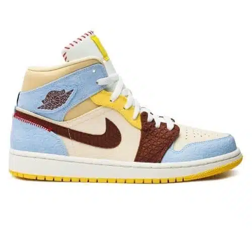 RÉPLICA MAISON CHATEAU ROUGE X AIR JORDAN 1 MID SE 'FEARLESS'