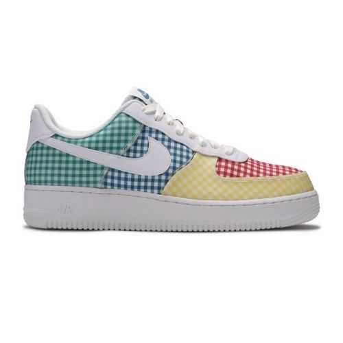 RÉPLICA NIKE AIR FORCE 1 LOW QS «GINGHAM PACK – MULTICOLOR»
