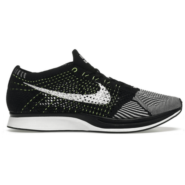 RÉPLICA NIKE FLYKNIT RACER BLACK WHITE VOLT