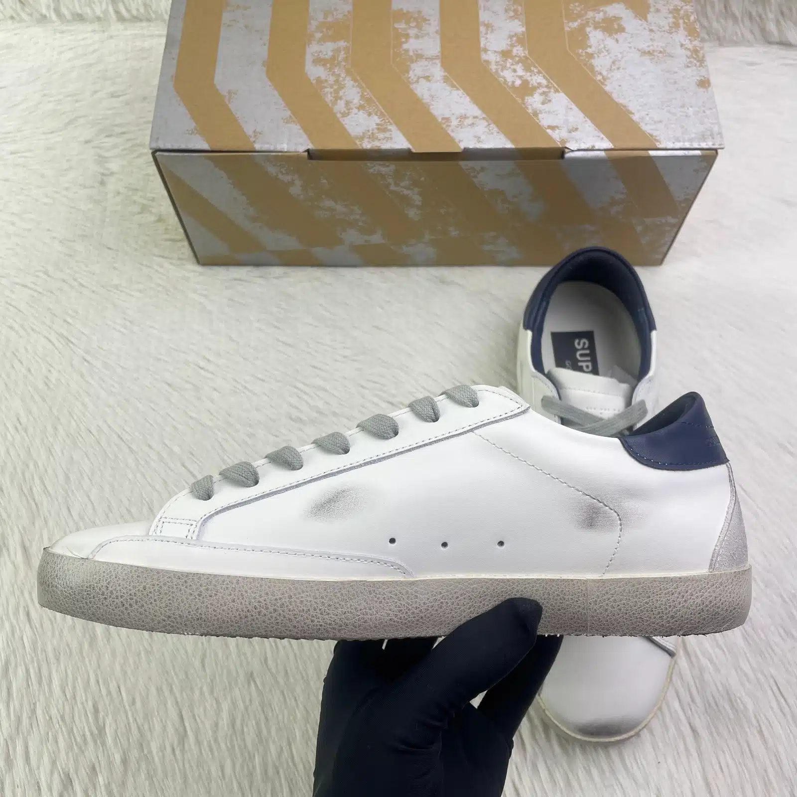 RÉPLICA GOLDEN GOOSE SUPER-STAR 'AZULES' - Imagen 3