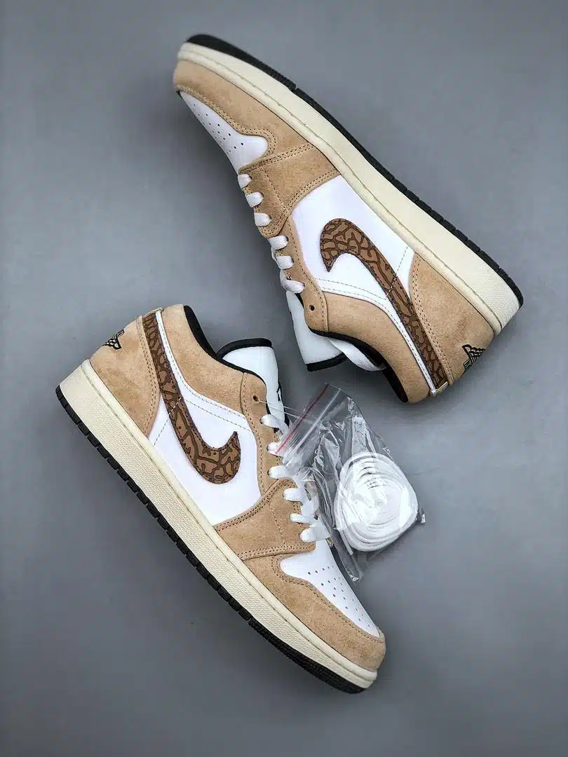 RÉPLICA JORDAN 1 LOW SE 'BROWN ELEPHANT' - Imagen 2