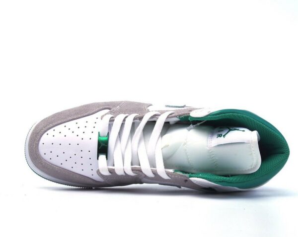 RÉPLICA JORDAN 1 MID SE WHITE PINE GREEN SMOKE GREY - Imagen 5