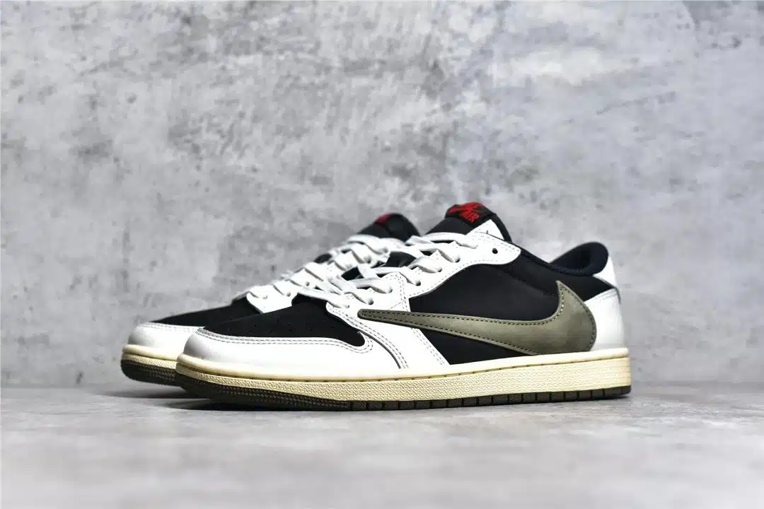 RÉPLICA JORDAN 1 RETRO LOW OG SP TRAVIS SCOTT MEDIUM OLIVE - Imagen 6