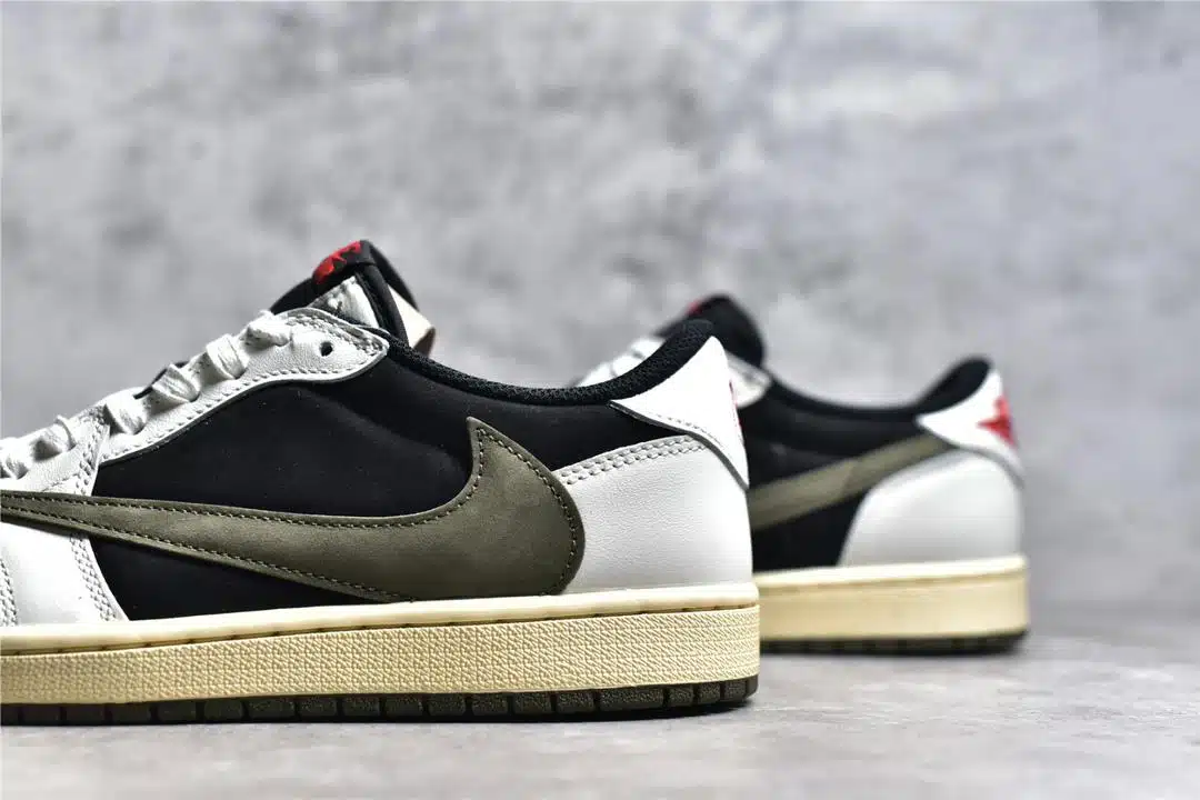 RÉPLICA JORDAN 1 RETRO LOW OG SP TRAVIS SCOTT MEDIUM OLIVE - Imagen 3