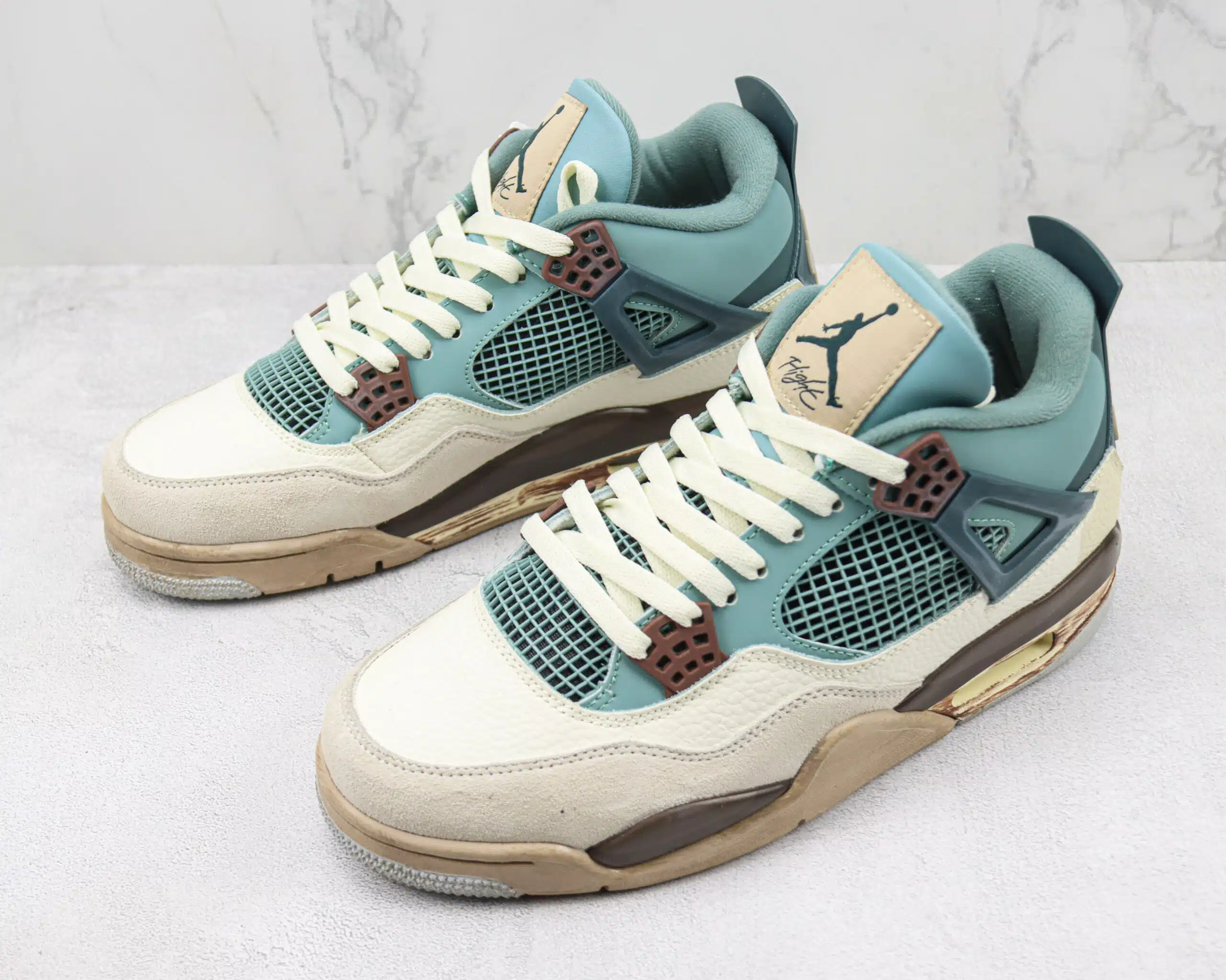 RÉPLICA JORDAN 4 'SNORLAX' CUSTOM - Imagen 5