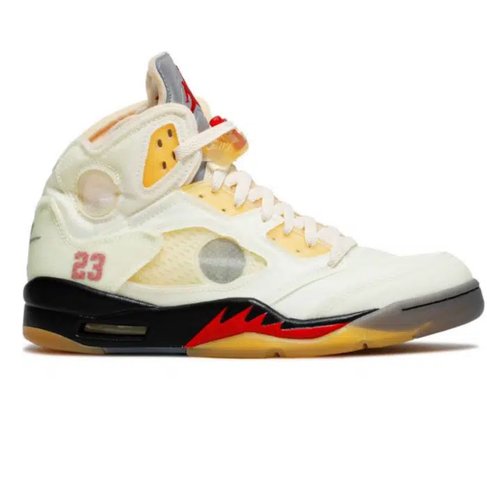 RÉPLICA JORDAN RETRO 5 OFF-WHITE ‘SAIL’