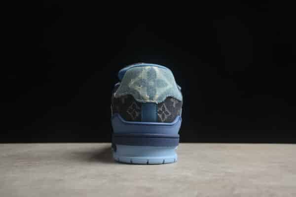 RÉPLICA LOUIS VUITTON LV TRAINER X NIGO 'AZULES' DENIM - Imagen 4