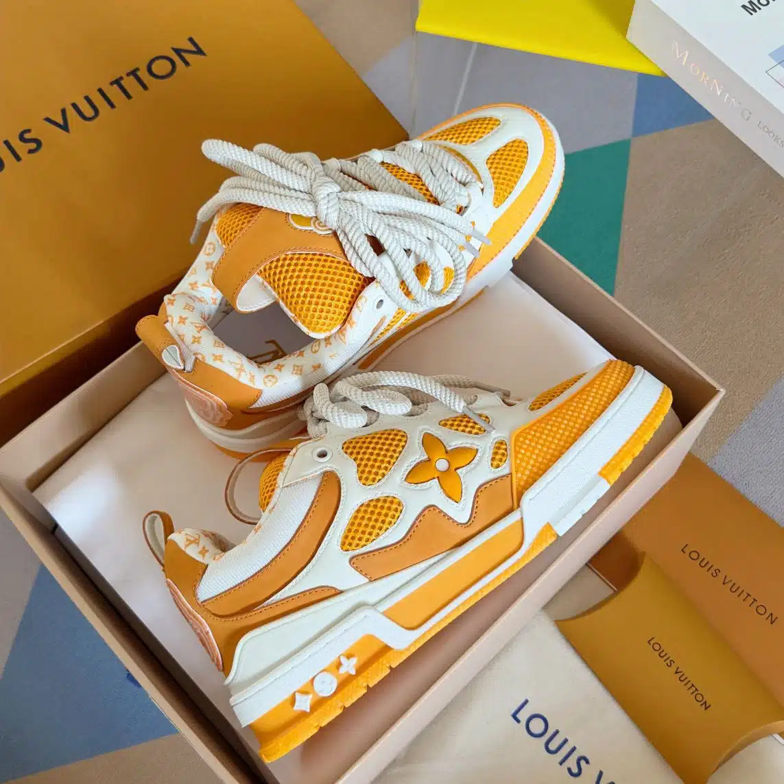 RÉPLICA LOUIS VUITTON SNEAK 'ORANGE' - Imagen 5
