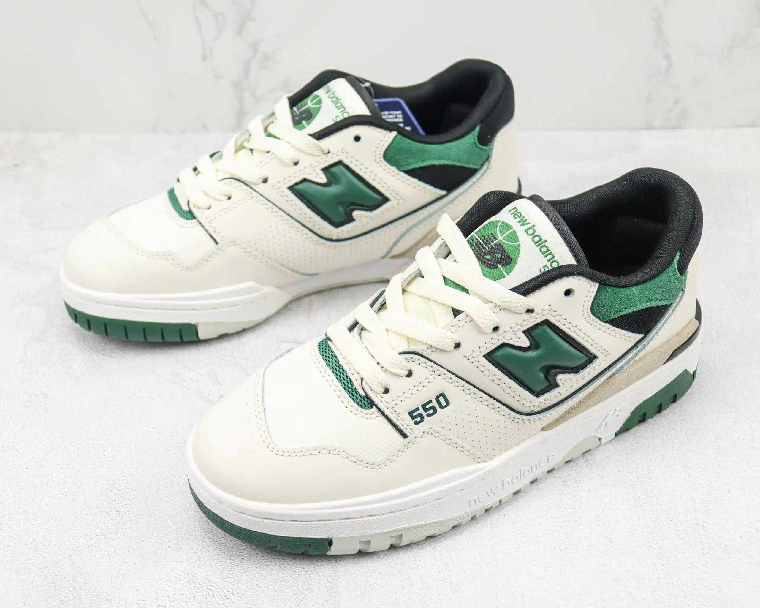 RÉPLICA NEW BALANCE 550 SEA SALT 'PINE GREEN' - Imagen 3