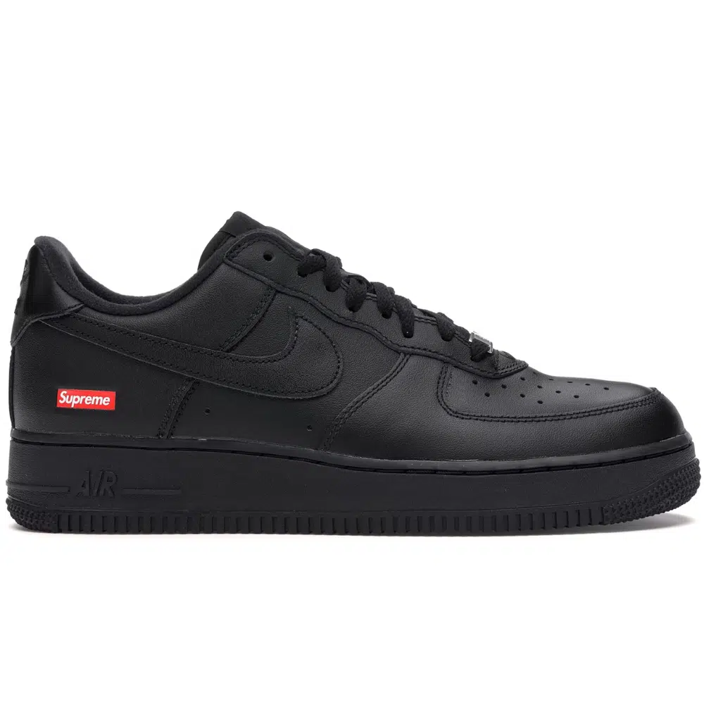 RÉPLICA SUPREME X AIR FORCE 1 LOW 'BOX LOGO - BLACK'