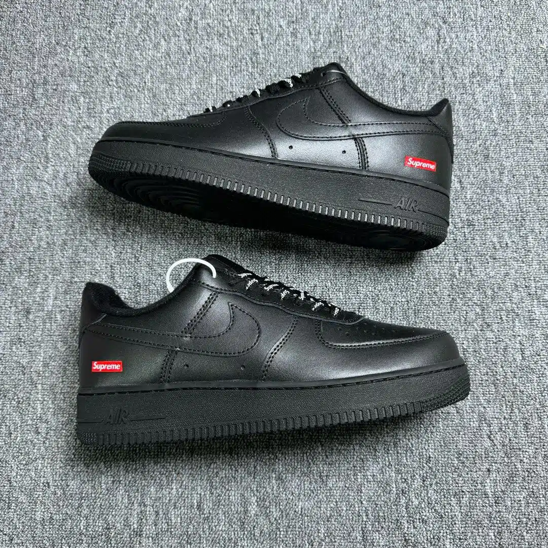 RÉPLICA SUPREME X AIR FORCE 1 LOW 'BOX LOGO - BLACK' - Imagen 9