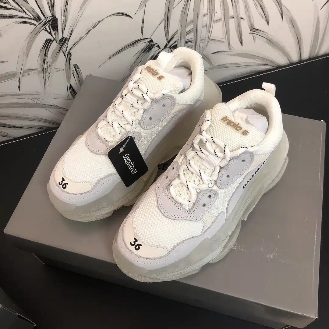 RÉPLICA BALENCIAGA TRIPLE S CLEAR BLANCAS - Imagen 5